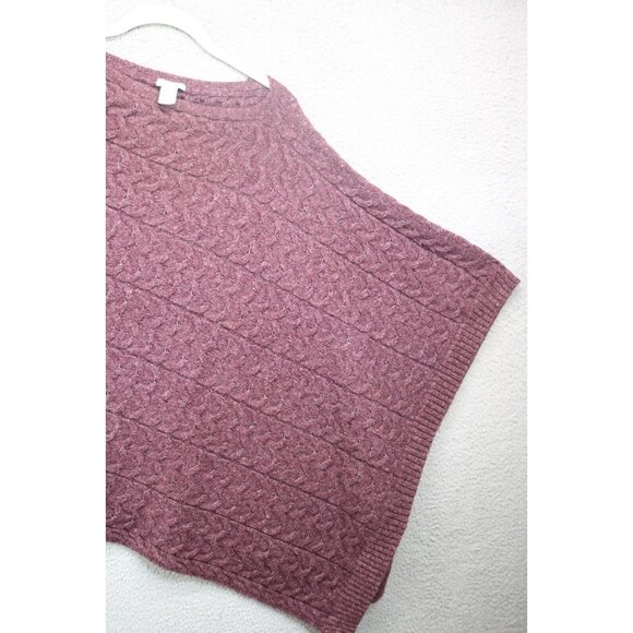 J.Jill Cable Knit Poncho Sweater-Size OS-Very Soft - Picture 2 of 9